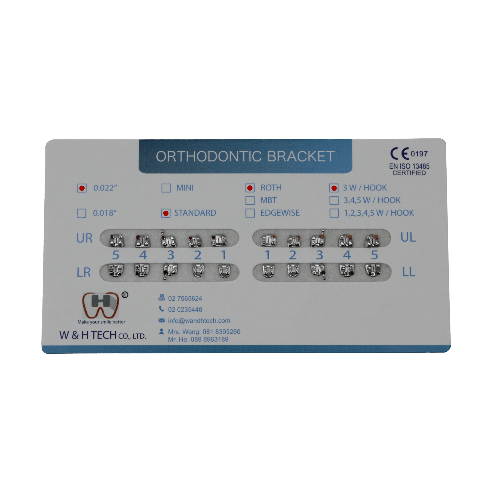Tweed Brackets Orthodontic Bracket - 0.022