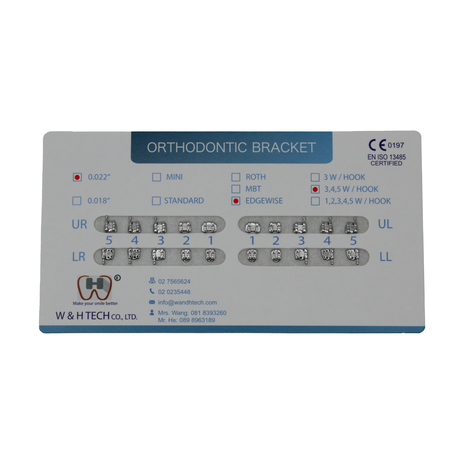 Orthodontic bracket wandhtech