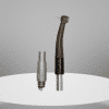 Westcode dental airrotor handpiece and a metallic bur-holding tool, promoting W&H Tech's equipment deals.